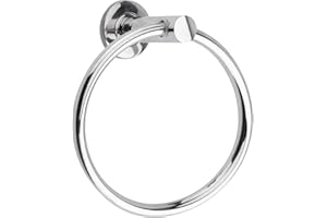 ALAMANIA Stainless Steel Towel Holder Ring16cm (6.3inch) With Fixing kit For Bathroom & Kitchen, Hand Towel Hanging Towel Hanger Wall Mounted(Classic)Contemporary Bathroom Accessories Round Towel Rail