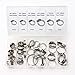 Produktbild Versand kostenlos 34pcs Sortiment Schlauchschelle Edelstahl-Stil Clip für den Piloten/34pcs Assorted/Stainless Steel Hose Dehnbarer Gartenschlauch mit Clip Clamp Driver-Set