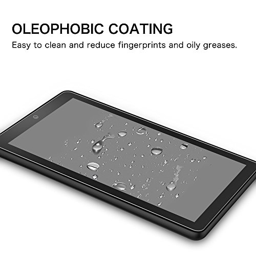 Fintie Folie Panzerglas für Amazon Fire 7 Zoll (2015 Modell) – [9H Härtegrad] Premium HD klar [stark kratzfest] Hartglas Panzerglas Displayschutzfolie Glasfolie Tempered Glass Screen Protector - 5