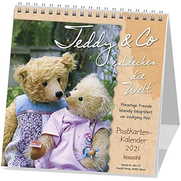 Teddy Co Entdecken Die Welt 2021 Postkarten Kalender Mit Flauschigen Freunden Und Kuscheligen Kameraden Amazon De Hein Wolfgang Bucher