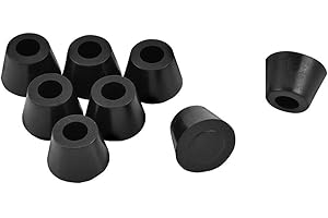 Heayzoki Speaker Rubber Feet, 8 Pcs 30x20mm Rubber Feet Anti-vibration Base Pad Stand for Speaker Guitar Amplifier w/Screws Perfect Replacement for Lost or Damaged Feet on Guitar or Speaker, etc.