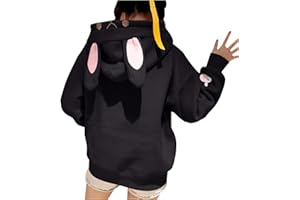 Skang Hoodie Damen Oversize Süße Hai-Hoodie Kapuzenpullover Langarmshirt Oberteiles Pullover mit Kapuze Taschen Casual Langarm Haifisch Sweatshirts Herbst Winter