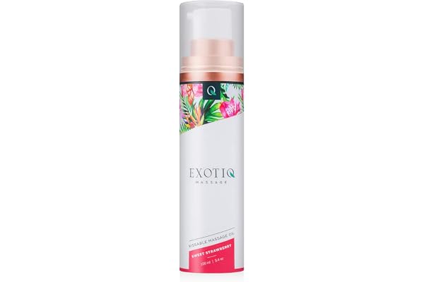 Exotiq Kissable Massage Oil - Sweet Strawberry - 100ml