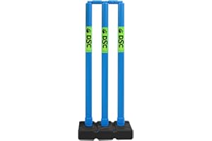 DSC Herren Cricket-Stump-Set, Weiß, Marineblau, Standard
