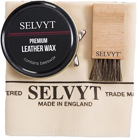 Cloth, Wax Polish with Beeswax and and Jar Brush Set