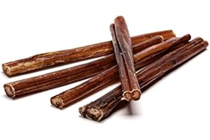 DEI NATURE Snack di Nervo Bovino Premium 4 PEZZI 12 CM,nervo di vitello,dieta Barf,Masticativo per cani 100% naturale, offerta, per salute orale e stress, lunga durata SPEDIZIONE GRATUITA