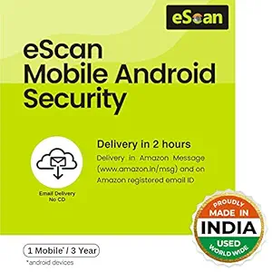 eScan 1 User 3 Years Mobile Android Security (Email Delivery - No CD)