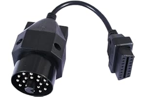 DEZANYC 20Pin OBD2 16 Pin Connector 20 Pin OBDII OBD2 Cable Diagnostic Adapter Round For E36 E38 E39 E46 E53 X5 Z3