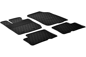 Gledring Set tapis de caoutchouc compatible avec Dacia Duster 2010-2015 (G profil 4-pièces + clips de montage)