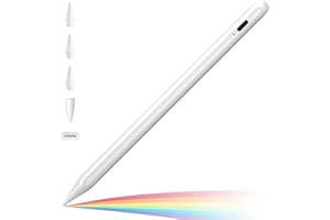 Penna per iPad 2024-2018,Cisteen con Sensibile all'inclinazione & Rigetto del palmo Pencl per Apple iPad Pro 11/13 M4,iPad Air 11/13 M2,iPad 10/9/8/7/6,iPad Pro 11/12.9", iPad Air 5/4/3, iPad Mini 6/5