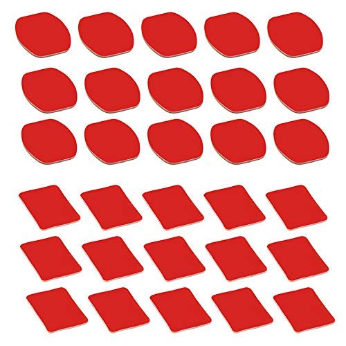 D & F 30 piezas de doble cara VHB adhesivo adhesivo 15 pcs soporte de + 15 pcs curvado cinta para GoPro Hero 6/5/4/3+/3 SJCAM SJ4000 SJ5000 y otros casco Accesorios Kit