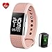 Produktbild BHTSMART F2 Fitness-Armband, Herzfrequenzmesser, Touch-Screen, Aktivitäten-Tracker, Schrittzähler mit wasserdichtem Smart-Armband und Schlafüberwachung, für Android und iOS , rose