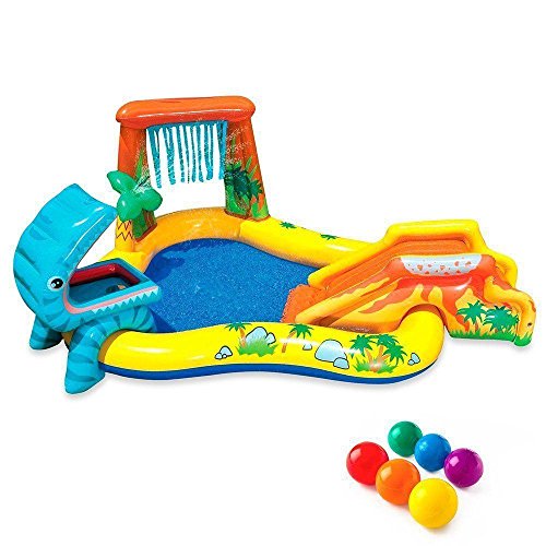 Intex Piscine Gonflable Avec Toboggan Pour Enfants Dinosaure Article
