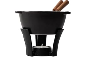 Boska Set per fonduta Party Mini/per fonduta di formaggio e salsa/300 ml/Caquelon per fonduta lavabile in lavastoviglie