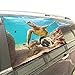 Produktbild Flexible Schildkröte In Blue Ocean Faltbarer Hund Sicherheit Auto Gedruckt Fenster Zaun Vorhang Barrieren Beschützer Für Baby Kind Einstellbar Flexible Sonnenschutzabdeckung Universal Fit Für Suv