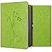 Price comparison product image kwmobile Case for Tolino Shine - Book Style PU Leather Protective e-Reader Cover Folio Case - Light Green