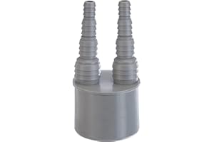 AIRFIT GMBH & CO. KG Airfit 50020SN - Boquilla doble para manguera (DN 50, para manguera de 8 a 19 mm), color gris