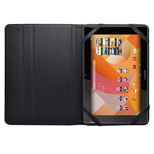 iProtect Kunstleder Tasche für MEDION LIFETAB Schutz Hülle Case mit Stylus PEN für S7852 MD98625 7,85 Zoll schwarz - 2