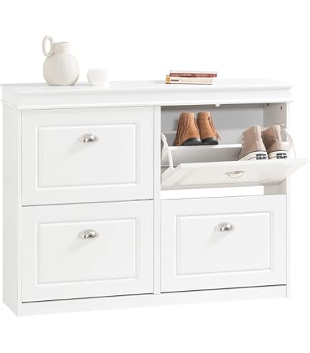 Set 3 Mensole Muro WOLTU - Scaffali Barocco MDF Bianco | Libreria Decorativa