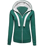 iHENGH Neujahrs Karnevalsaktion Damen Herbst Winter Bequem Lässig Mode Frauen Warme Hoodies Hoody Sweatershirt Mit Kapuze Pullover Pullover Mantel Zip Jacke