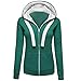 Produktbild GreatestPAK Warm Hoodies Damen Hoody Sweatershirt Kapuzenpullover Jumper Mantel Zip Jacke