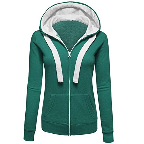 Preisvergleich Produktbild GreatestPAK Warm Hoodies Damen Hoody Sweatershirt Kapuzenpullover Jumper Mantel Zip Jacke