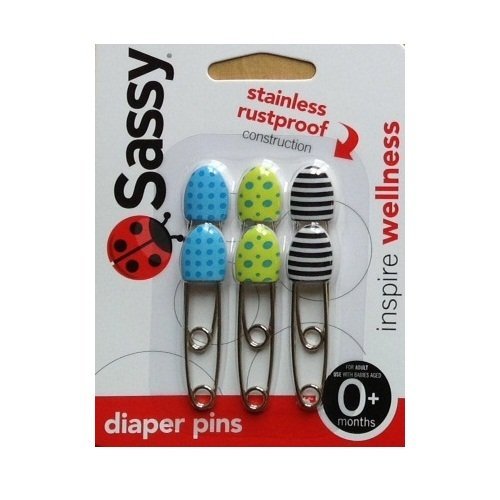Deco Diaper Pins 6-pack