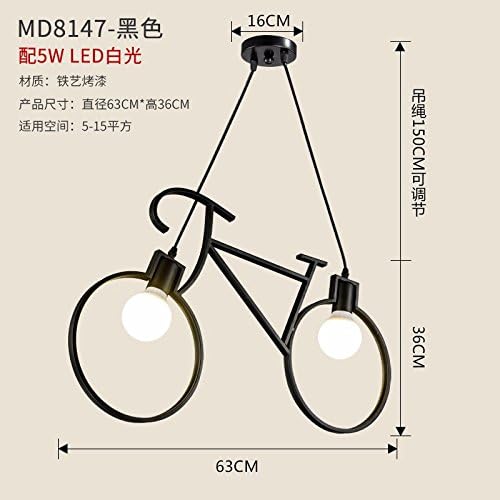 Xky929 The Nordic Modern Led Ceiling Lamp Antique Restaurant Coffee Shop Bar Lamps Corridor Of Road Bike Black White Light Chandelier