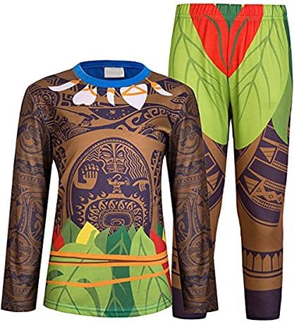 Maui Boys Pjs Pajamas Sets for Boy (110cm, long)