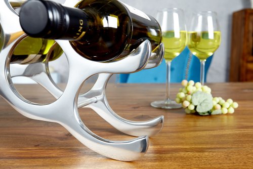 Design Accessoire Alu Weinregal fuer 10 Flaschen - 8