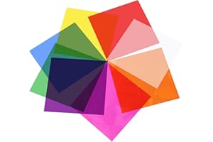 SOITZHOC Cellophane colorée,120 feuilles papier vitrail,8 couleurs, papier transparent emballage papier,7.5x7.5 pouces,papier cadeau transparent,pour Noël Saint-Valentin DIY Crafts emballage bonbon
