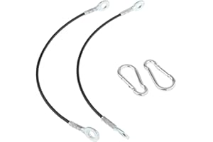 DICKLY 2x Câble Métallique En Acier, Câble de Poulie de Fitness, Rallonge de Remplacement, Câble de Gymnastique pour L'exercice