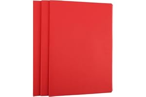 Yarotm Cuaderno A4 Cuadricula - 3 Piezas Bloc de Notas A4 Tapa Blanda Rojo 21x29.2cm - 100GSM Cuadriculado 5mm Papel Notebooks - 40 Hojas/80 Páginas Libretas para Apuntes, Colegio, Viaje