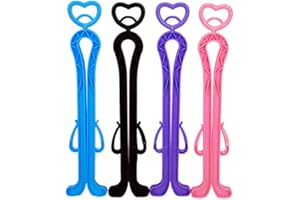 Holibanna 4Pcs Boot Shaper Stands Folding Plastic Long Boots Knee High Shoes Clip Stretcher Supporter Holder Hanger for Home Shop (Random Color)