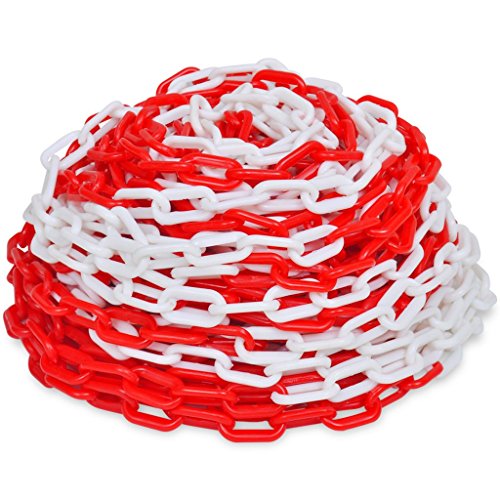 vidaXL Chaine davertissement Rouge et blanc