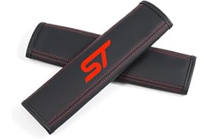USSAY 2 Pezzi Auto Copri Cintura di Sicurezza per Ford ST Line Kuga MK3 MK2 MK4 S Max Focus Puma Fiesta Imbottiture Cinture di Sicurezza Protezione Auto Accessori,B