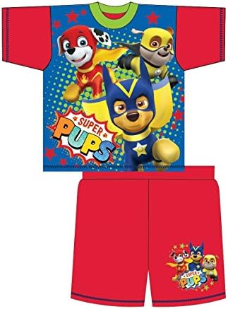 Paw Patrol Boys Short Summer Pyjamas Red