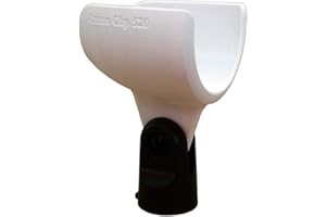 NONE Support de micro Ammo Clip 520 pour micro pour harmonica Shure 52DX Green Bullet, Superlux D112C, Peavey H-5C Cherry Bomb et Digital Reference Red Howler (Blanc glacier)