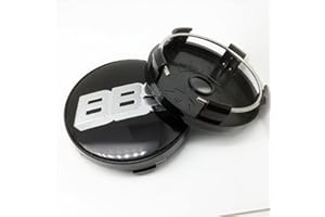 XLUCBS 4 Pezzi Auto Coprimozzi Tappi Lega Alluminio, per BBS 60mm Decorativo Emblema Coprimozzo Accessori