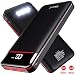 Produktbild Gnceei Powerbank Tragbares Ladegerät 25000mAh-Hohe Kapazität Power Bank mit LED-Digitalanzeige/LED-Leuchten, 3 USB-Ausgang & Dual-Eingang, Externer Akku für Smartphones