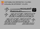 Diseño exclusivo Ecoshirt LD-WG9U-PNMD Pegatinas Santa Cruz Heckler F140 Vinilo Adesivi Decal Aufkleber Клей MTB Stickers Bike, Negro