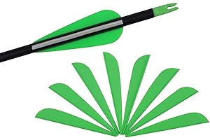 NIKA ARCHERY Lot de 50 plumes de flèche en plastique et caoutchouc de 7,6 cm pour la chasse, les flèches à l'arc, le bricolage, les flèches en carbone