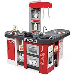 SMOBY- Kitchen Studio XXL Bubble avec 38 accessoires, Simule l'effet de l'eau Bouillante, Réfrigérateur, Four, Lave-Vaisselle, Distributeur de Glaçons, Machine à Café, 7600311025