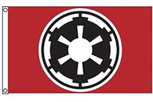 Stormflag Galaktisches Imperium Flagge 3x5ft Star wars Fahne 90x150cm Polyester Pongee 90g mit Ösen mit Doppelnadel genäht.