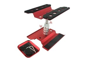 RCAWD RC Car Work Stand Reparatur Workstation mit Schraubablage 360 Grad Rotation Heben/senken für 1/8 1/10 1/12 1/16 1/18 TRX4 Axial Arrma Redcat Losi RC Crawler Monster Truck Buggy rot rot