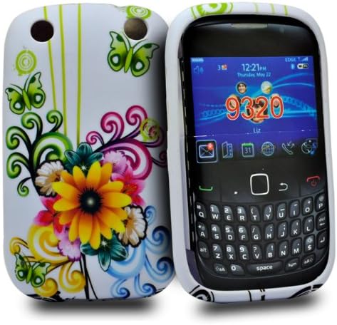 phonedirectonline - Yellow Sunflower design flower silicone gel case cover for Blackberry curve 9320