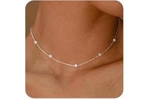 ALEXCRAFT Collar Mujer Plata de Ley 925 con Collar Corazón, Collares Largos Mujer Capas Apilables 2 en 1 Chapado en Oro 14K Ajustable con Cadenas Collar Corazón Joyas Regalo