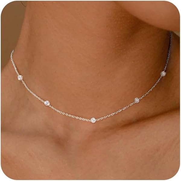 22 KARAAT GOUDEN KETTING MET ZIRKONIA - Marcha Jewels
