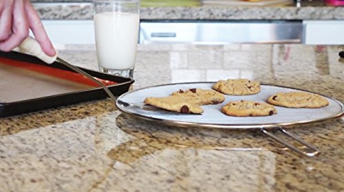 Cucinare Splatter Screen Guard with Double Thick Mesh for Cooking, Stainless Steel with Finest Woven Mesh and Resting Feet by Cucinare - 6