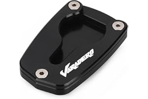 SNWDBH Motorcycle Stand Extension, Magnifier Plate Pad for H&onda Varadero XL1000V XL125V XL 1000 125V 2001-2011 2010 2009 Stand Magnifier (Black, XL)